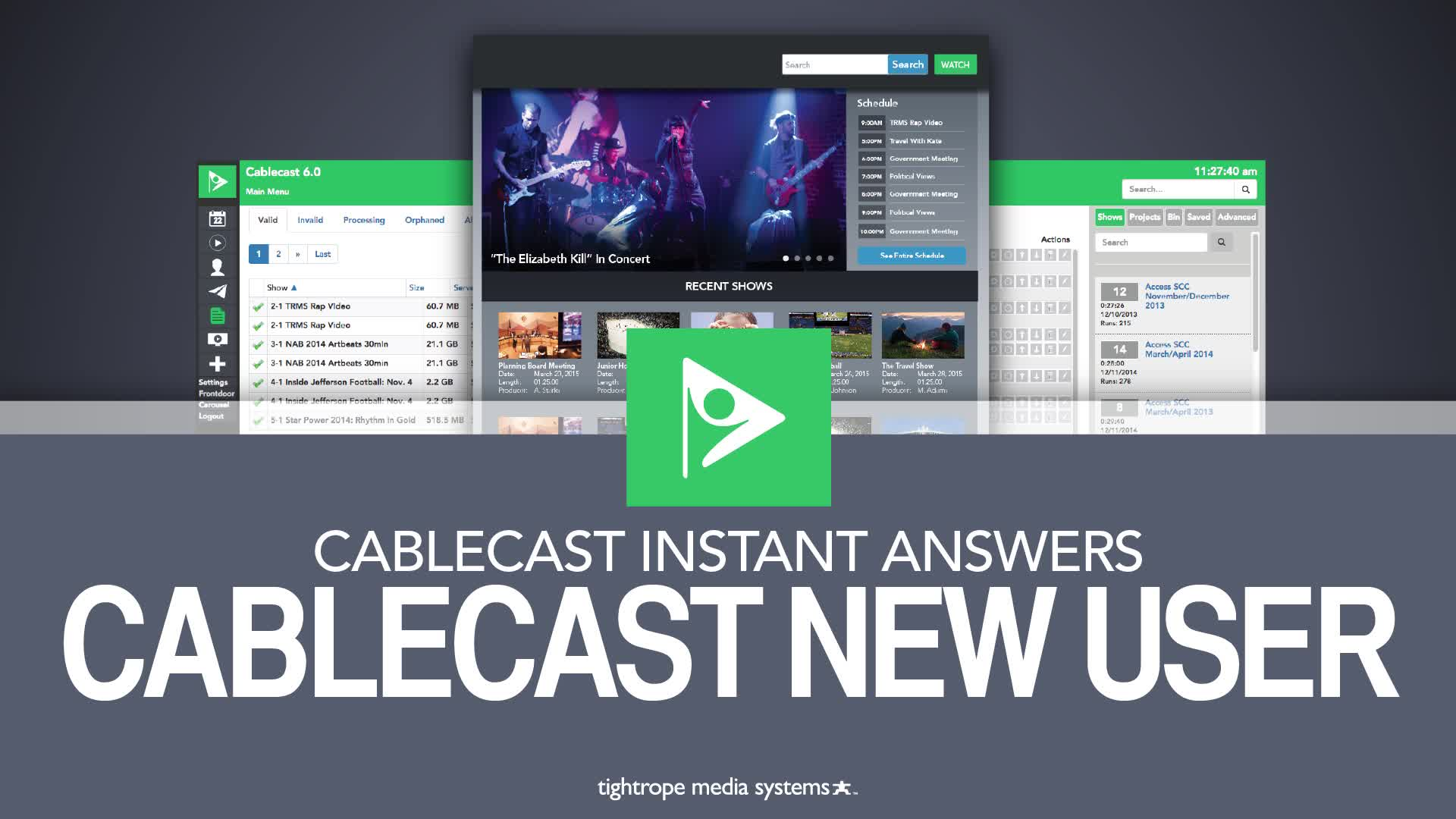 Legacy Cablecast 7.2: New User Training